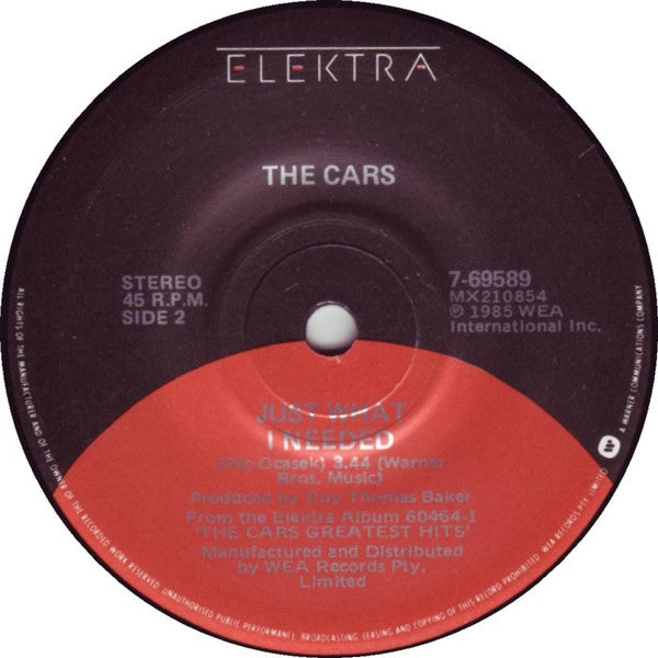 The Cars – Tonight She Comes 7" vinyl record, image 2 of 2