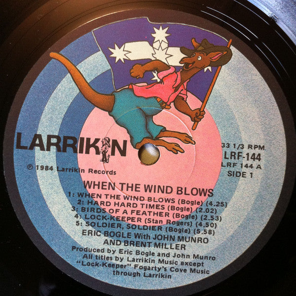 Eric Bogle, John Munro, Brent Miller – When The Wind Blows LP vinyl record, image 4 of 5