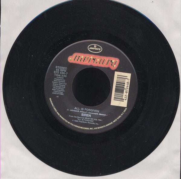 Red Siren – All Is Forgiven 7" vinyl record, image 3 of 4
