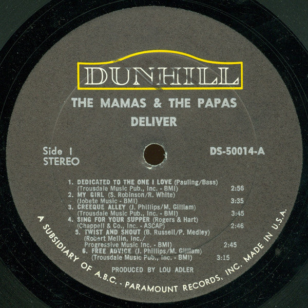 The Mamas & The Papas – Deliver LP vinyl record, image 3 of 4