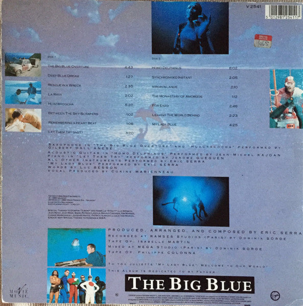 Eric Serra – The Big Blue (Original Motion Picture Soundtrack) LP vinyl record, image 2 of 4