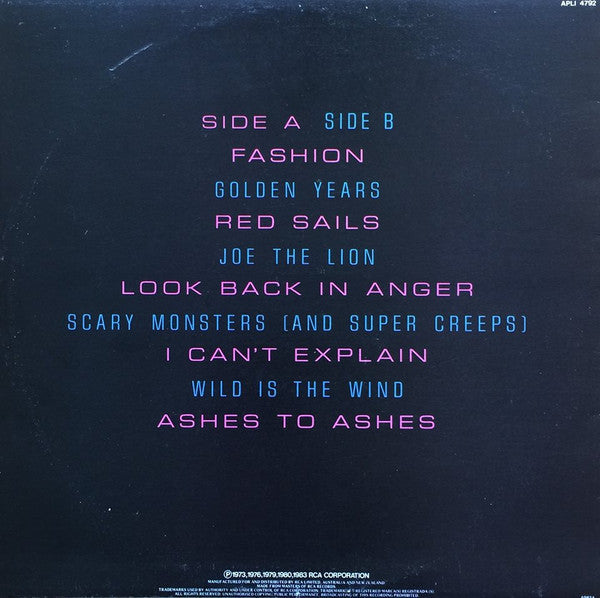 David Bowie – Golden Years LP vinyl record, image 2 of 4