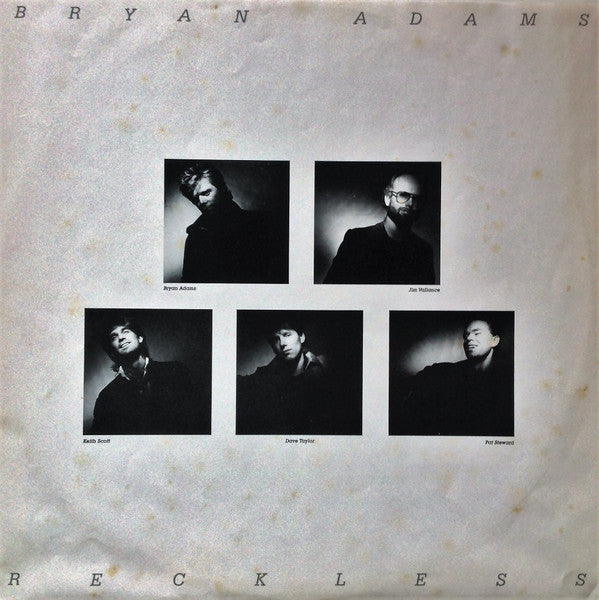 Bryan Adams – Reckless LP vinyl record, image 5 of 6