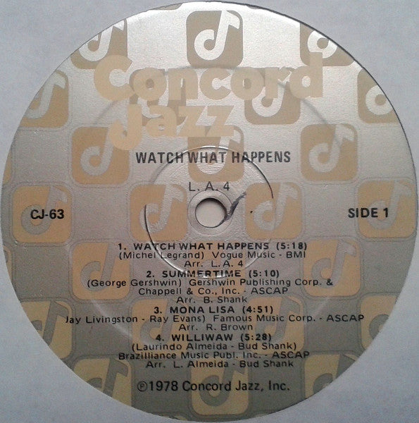 LA4 – Watch What Happens LP vinyl record, image 3 of 4