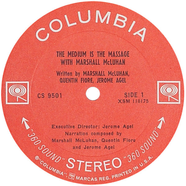 Marshall McLuhan – The Medium Is The Massage: With Marshall McLuhan LP vinyl record, image 3 of 4