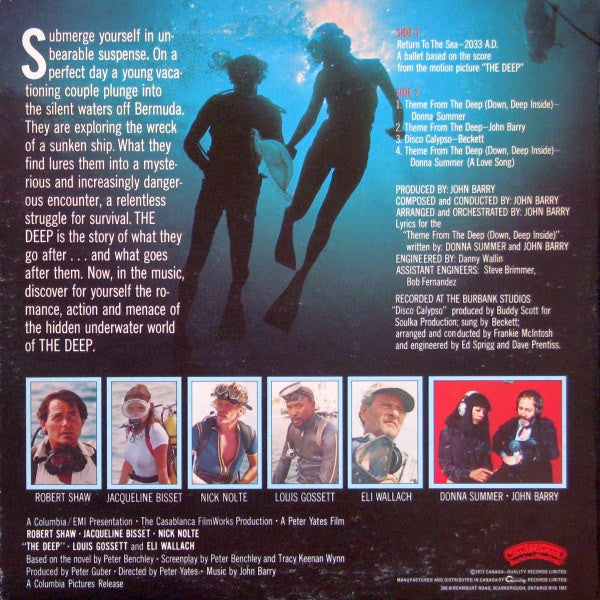 John Barry – The Deep (Music From The Original Motion Picture Soundtrack) LP vinyl record, image 2 of 8