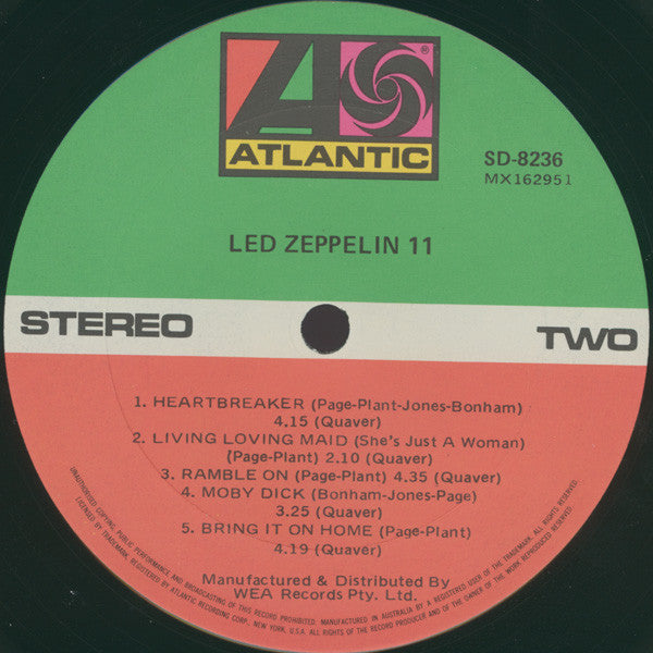 Led Zeppelin – Led Zeppelin II LP vinyl record, image 4 of 4