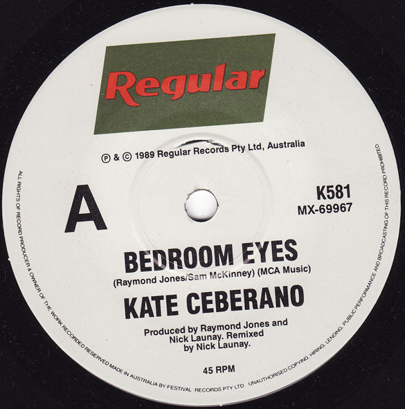 Kate Ceberano – Bedroom Eyes 7" vinyl record, image 3 of 4