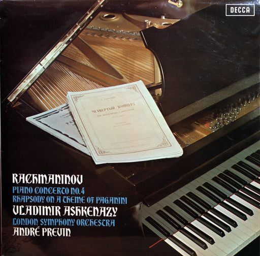 Sergei Rachmaninoff, Vladimir Ashkenazy, London Symphony Orchestra, André Previn – Piano Concerto No. 4 • Rhapsody On A Theme Of Paganini