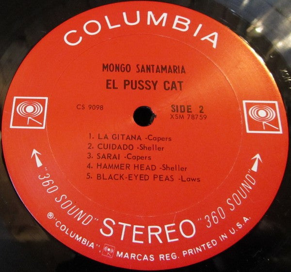Mongo Santamaria – El Pussy Cat LP vinyl record, image 4 of 4