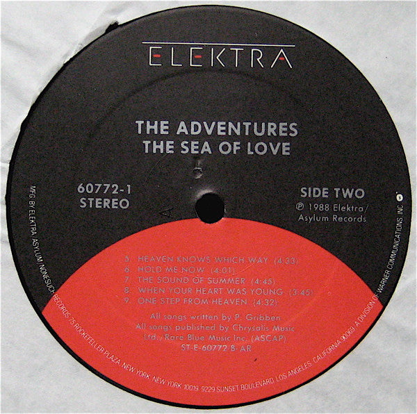 The Adventures – The Sea Of Love LP vinyl record, image 7 of 7