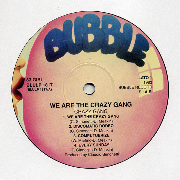 Crazy Gang – We Are The Crazy Gang LP vinyl record, image 3 of 3