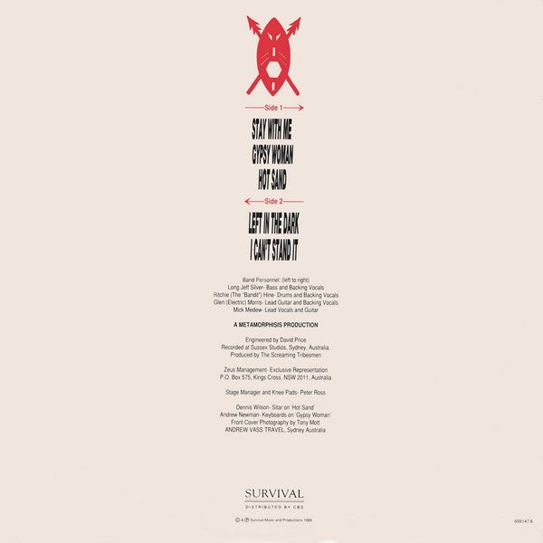 The Screaming Tribesmen – Take Cover 12" vinyl record, image 2 of 4