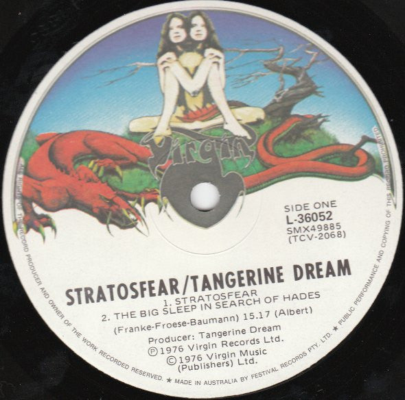 Tangerine Dream – Stratosfear LP vinyl record, image 2 of 3