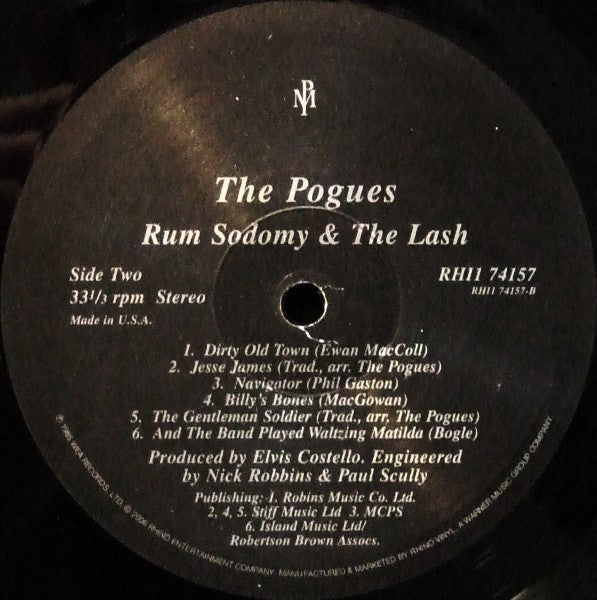 The Pogues – Rum Sodomy & The Lash LP vinyl record, image 6 of 7