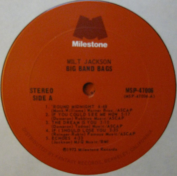 Milt Jackson – Big Band Bags (2xLP) LP vinyl record, image 4 of 8