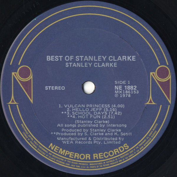 Stanley Clarke – Best Of LP vinyl record, image 3 of 3