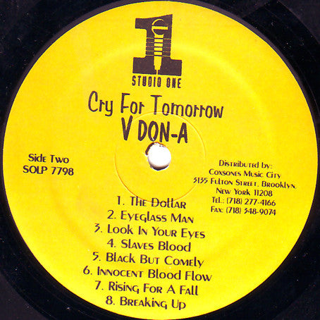 Donna V – Cry For Tomorrow LP vinyl record, image 4 of 4