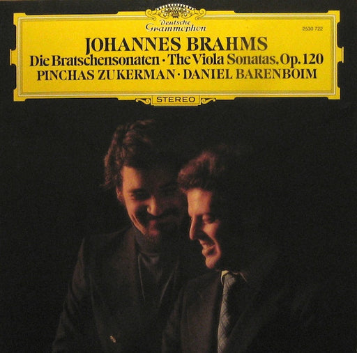 Johannes Brahms, Pinchas Zukerman, Daniel Barenboim – Die Bratschensonaten = The Viola Sonatas, Op. 120 LP vinyl record, image 1 of 3