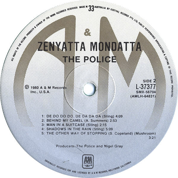 The Police – Zenyatta Mondatta LP vinyl record, image 4 of 9