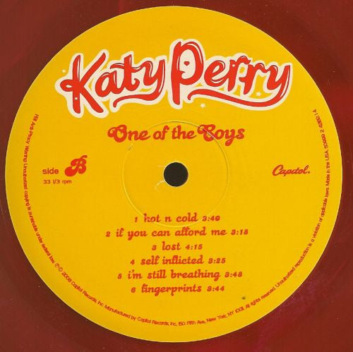 Katy Perry – One Of The Boys LP vinyl record, image 7 of 10