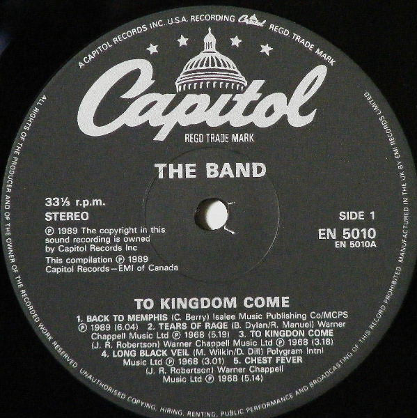 The Band – To Kingdom Come (3xLP) LP vinyl record, image 4 of 4