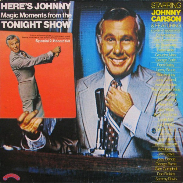 Johnny Carson – Here's Johnny.... Magic Moments From The Tonight Show (2xLP) LP vinyl record, image 1 of 5