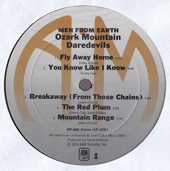 The Ozark Mountain Daredevils – Men From Earth LP vinyl record, image 3 of 6