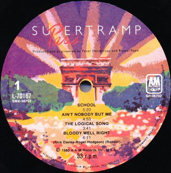 Supertramp – Paris (2xLP) LP vinyl record, image 5 of 10