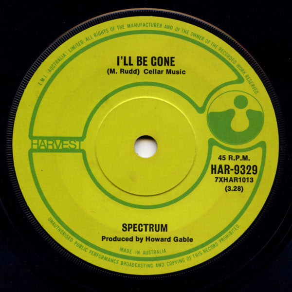 Spectrum – I'll Be Gone / Launching Place, Part II 7" vinyl record, image 1 of 2