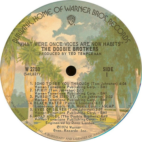 The Doobie Brothers – What Were Once Vices Are Now Habits LP vinyl record, image 3 of 6