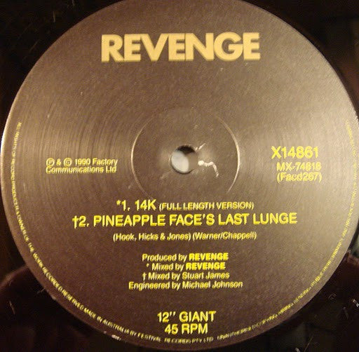 Revenge – Pineapple Face 12" vinyl record, image 4 of 4