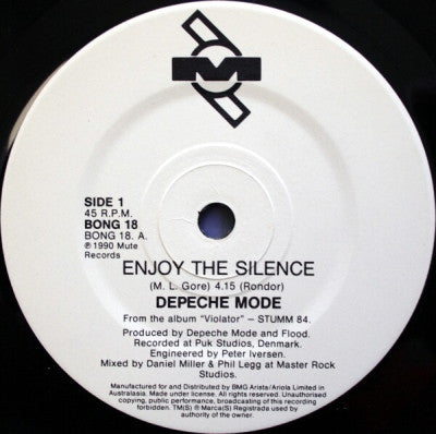 Depeche Mode – Enjoy The Silence 7" vinyl record, image 3 of 5