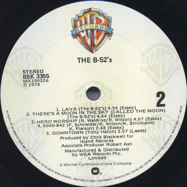 The B-52's – The B-52's LP vinyl record, image 3 of 3