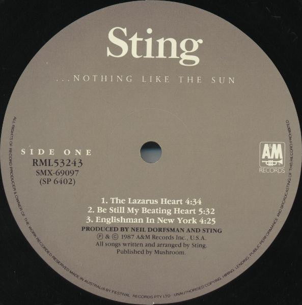 Sting – ...Nothing Like The Sun (2xLP) LP vinyl record, image 3 of 8