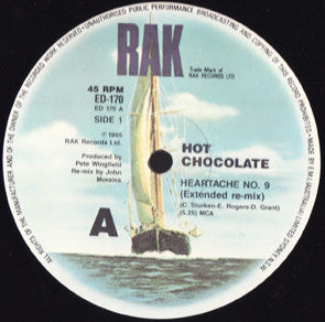 Hot Chocolate – Heartache No. 9 12" vinyl record, image 1 of 2