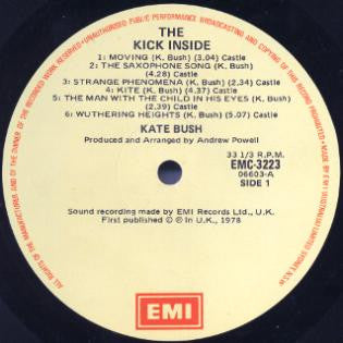 Kate Bush – The Kick Inside LP vinyl record, image 3 of 4