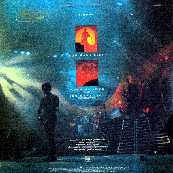 Spandau Ballet – How Many Lies ? (Extended Version) 12" vinyl record, image 2 of 4