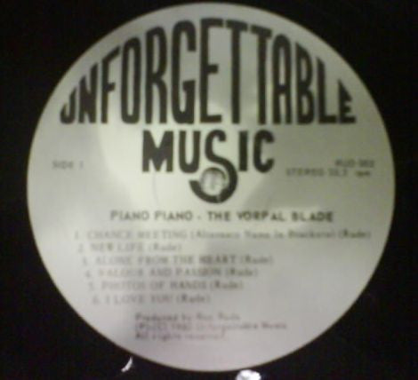 Piano Piano – The Vorpal Blade LP vinyl record, image 6 of 6