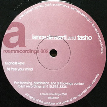 Lance DeSardi, Tasho Nicolopulos – Ghost Keys / Free Your Mind 12" vinyl record