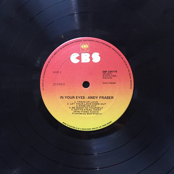 Andy Fraser – ...In Your Eyes LP vinyl record, image 3 of 4