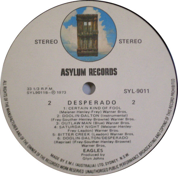 Eagles – Desperado LP vinyl record, image 4 of 4
