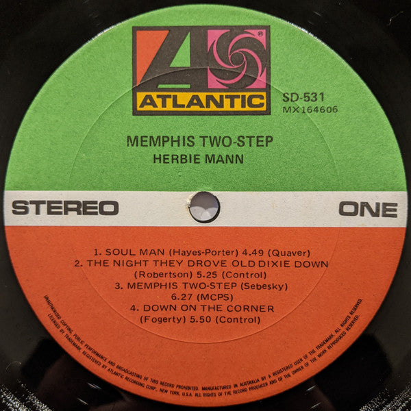Herbie Mann – Memphis Two-Step LP vinyl record, image 3 of 4