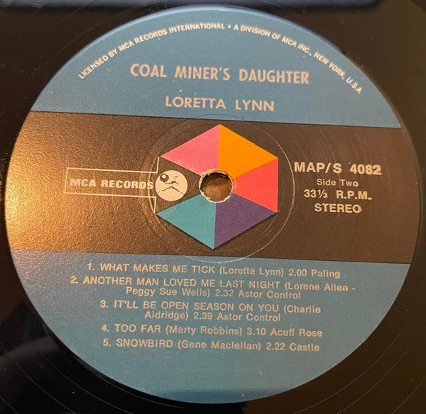 Loretta Lynn – Coal Miner's Daughter LP vinyl record, image 4 of 4