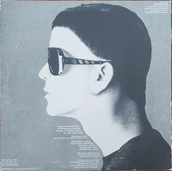 Lou Reed – Lou Reed Live LP vinyl record, image 2 of 4