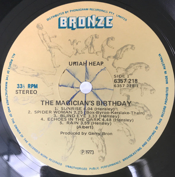 Uriah Heep – The Magician's Birthday LP vinyl record, image 5 of 6