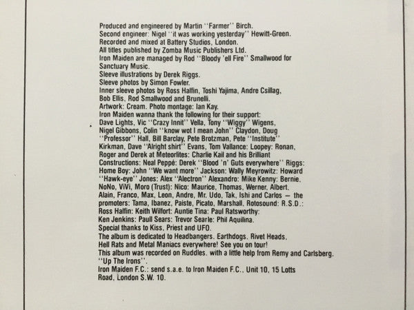 Iron Maiden – The Number Of The Beast LP vinyl record, image 9 of 9