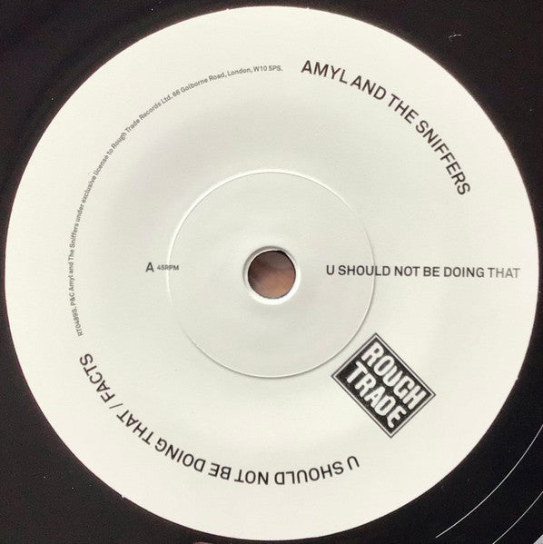 Amyl And The Sniffers – U Should Not Be Doing That / Facts 7" vinyl record, image 3 of 4