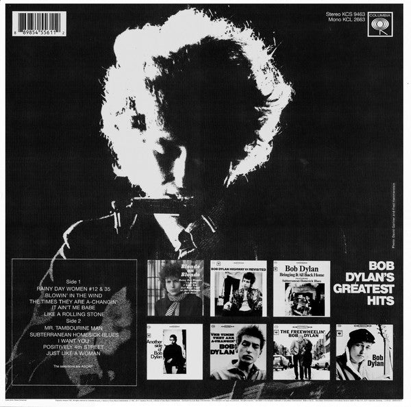 Bob Dylan – Bob Dylan's Greatest Hits LP vinyl record, image 4 of 9