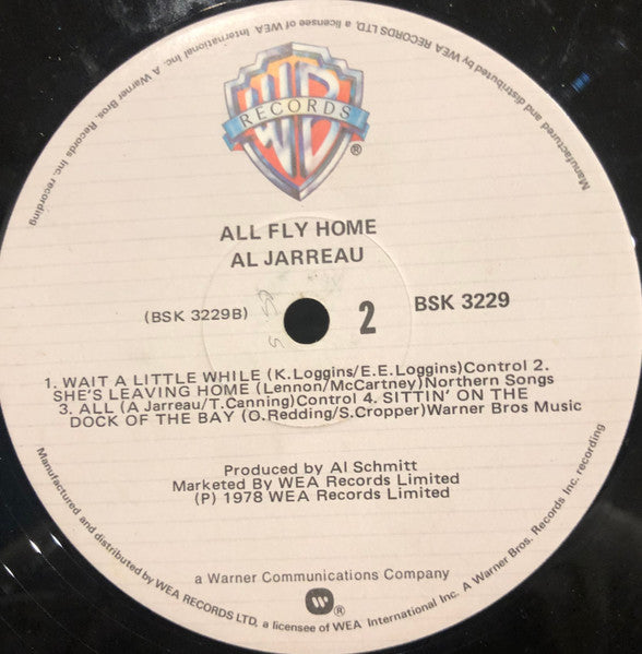 Al Jarreau – All Fly Home LP vinyl record, image 4 of 4